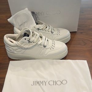 Jimmy choo white sneakers